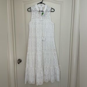 Kate Spade eyelet patio dress (white) - new